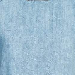 Chanel Blue Denim Crop Top M