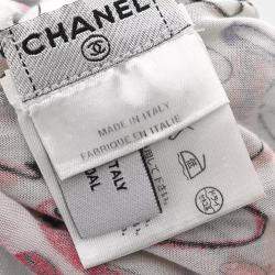 Pre Owned Chanel White T-shirt Women's Size 42