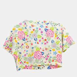 Chanel White Nylon Cropped T-Shirt Woman Size 42