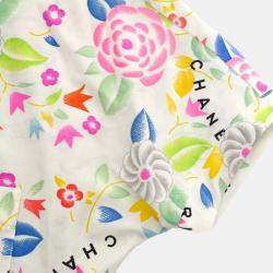 Chanel White Nylon Cropped T-Shirt Woman Size 42