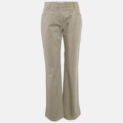Chanel Beige Cotton Jacket and Pants Set L