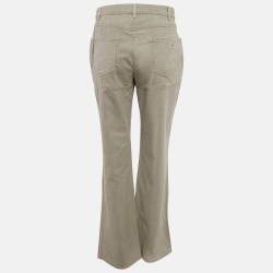 Chanel Beige Cotton Jacket and Pants Set L