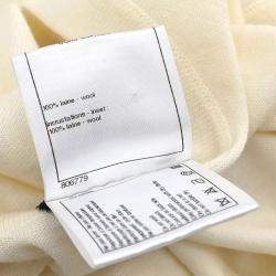 Chanel White Sleeveless Top Size 44