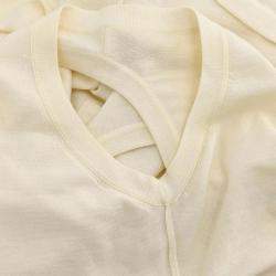 Chanel White Sleeveless Top Size 44