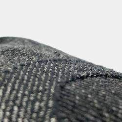 Chanel Coco Button Denim Jacket Size 36 Black Cotton 70% Viscose 18% Polyester 12%