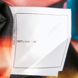  Chanel Multicolor Graffiti Print Silk Asymmetric V-Neck Mini Dress S