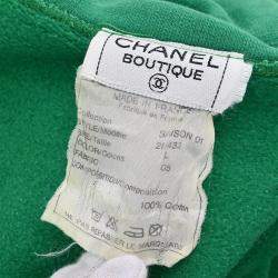 Chanel Green Cotton Sweatshirt Top Women Size L