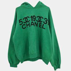 Chanel Green Cotton Sweatshirt Top Women Size L