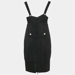 Chanel Black Stretch Knit Mini Dress M