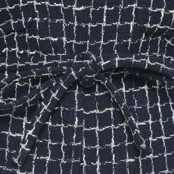 مملوكة مسبقًا Chanel Navy Blue Tweed Long Sleeve Jacket M
