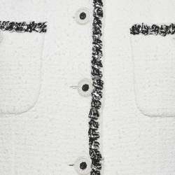 Chanel White Tweed Sleeveless Mini Dress M