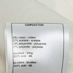 مملوكة مسبقًا جاكيت شانيل فانتازي تويد أبيض مقاس متوسط - ميديوم