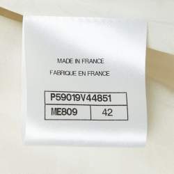 مملوكة مسبقًا جاكيت شانيل فانتازي تويد أبيض مقاس متوسط - ميديوم