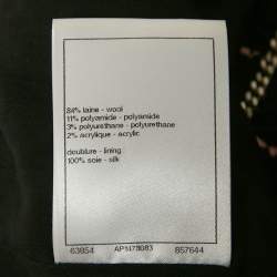 Chanel Black/Pink Tweed Crop Jacket M