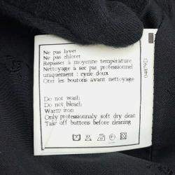 Chanel Black Wool Gripoa Button Jacket 38