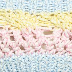 Pre Owned Chanel Multicolor Crochet Strappy Crop Top S
