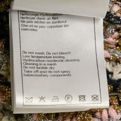 Chanel Multicolor Lurex Patterned Knit Mini Dress M