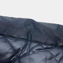 Chanel Black Polyurethane and Nylon Hooded Vest Size 38