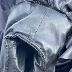 Chanel Black Polyurethane and Nylon Hooded Vest Size 38