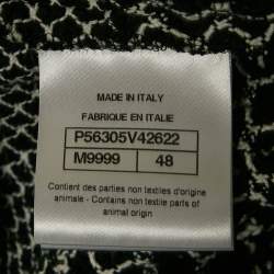 Chanel Black/White Guipure Lace Sleeveless Top XL