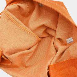 Chanel Orange Denim Skirt Women Size 44