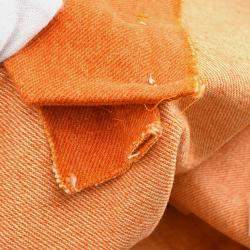 Chanel Orange Denim Skirt Women Size 44