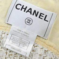 Chanel White Sleeveless Vest Jacket Size 38 