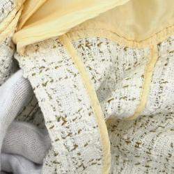 Chanel White Sleeveless Vest Jacket Size 38 