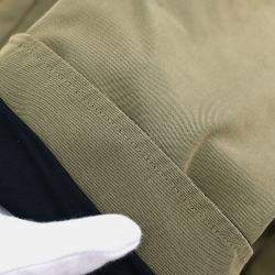 Chanel Khaki Cotton Trench Coat Women Size 40