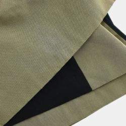 Chanel Khaki Cotton Trench Coat Women Size 40
