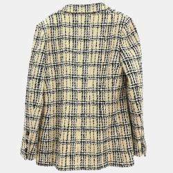 Chanel Beige Single Breasted Jacket Size 40