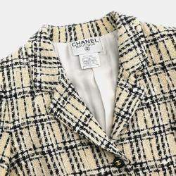 Chanel Beige Single Breasted Jacket Size 40