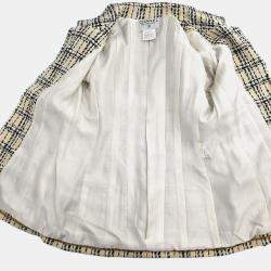 Chanel Beige Single Breasted Jacket Size 40