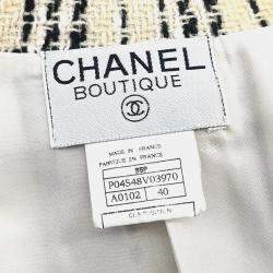 Chanel Beige Single Breasted Jacket Size 40