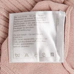 مملوكة مسبقًا Chanel Light Pink Knit Bodycon Dress S