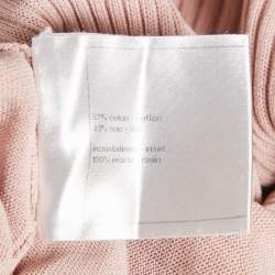مملوكة مسبقًا Chanel Light Pink Knit Bodycon Dress S
