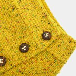 Chanel Yellow Wool Skirt Size 38