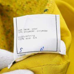 Chanel Yellow Wool Skirt Size 38