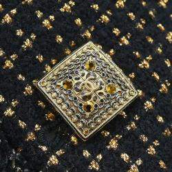 Chanel Black Tweed Coat 
