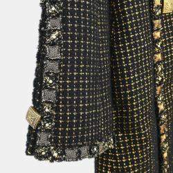 Chanel Black Tweed Coat 