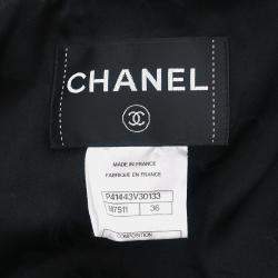 Chanel Black Tweed Coat 