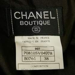 Chanel Dark Brown Tweed Wool Mini Skirt M