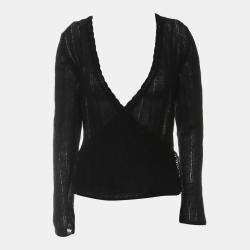 Chanel Black Button-up Sweater