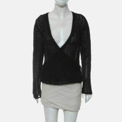 Chanel Black Button-up Sweater