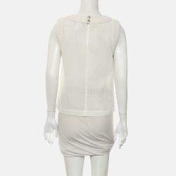 Chanel White Sleeveless Top