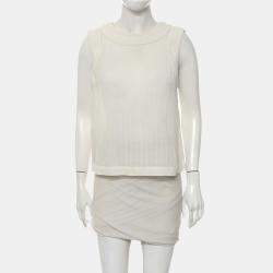 Chanel White Sleeveless Top