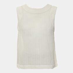 Chanel White Sleeveless Top