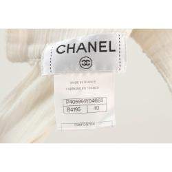 Chanel White Sleeveless Top