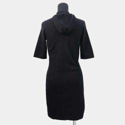 Chanel Cc Logobutton Dress Size 36 Black Cotton70% Cashmere30%