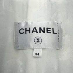 Chanel Tweed jacket Size 34 Light Blue Wool 42% Nylon 41% Viscose 12% Polyester 3% Cashmere 2%